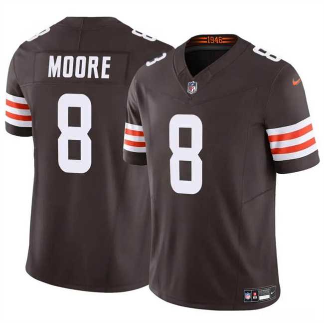 Men & Women & Youth Cleveland Browns #8 Elijah Moore Brown 2023 F.U.S.E Vapor Limited Stitched Jersey->cleveland browns->NFL Jersey